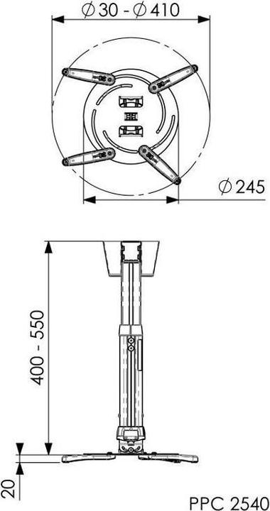 Actual product image Vogels PPC 2540 (Ceiling)