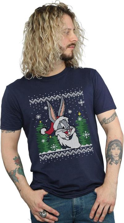 Immagine prodotto Looney Tunes Bugs Bunny Christmas Fair Isle Maglietta Uomo (S)