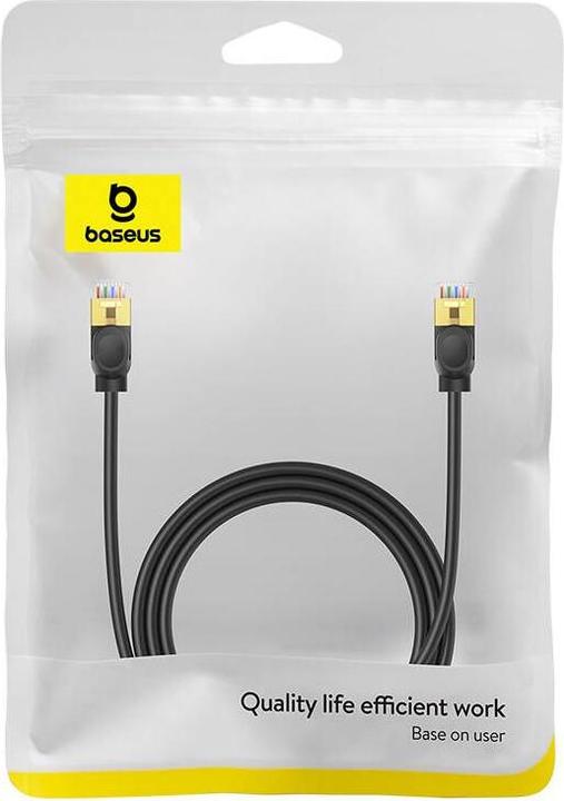 Produktbild Baseus Cat 7 10Gb Ethernet RJ45 Cable 1,5m black (CAT7, 1.50 m)