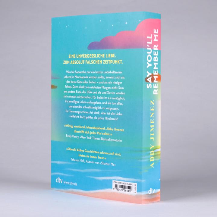 Produktbild Say You’ll Remember Me (Deutsch, Abby Jimenez, Urban Hofstetter, 2025)