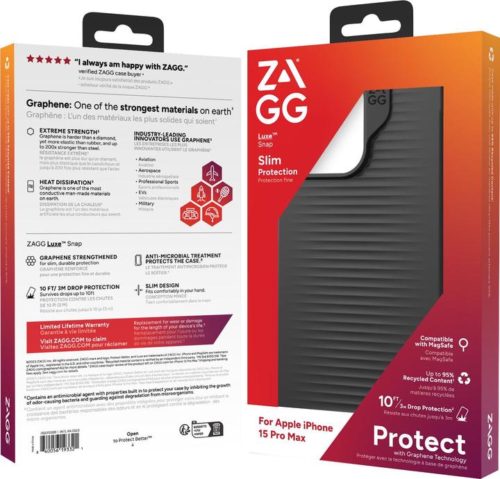 Image du produit Zagg Cases Luxe Snap PCR (Apple iPhone 15 Pro Max)