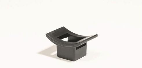 Actual product image HellermannTyton Black M5 Screw Fix Cable Tie Cradle (Fixing loops, 25 mm, 100 pcs.)