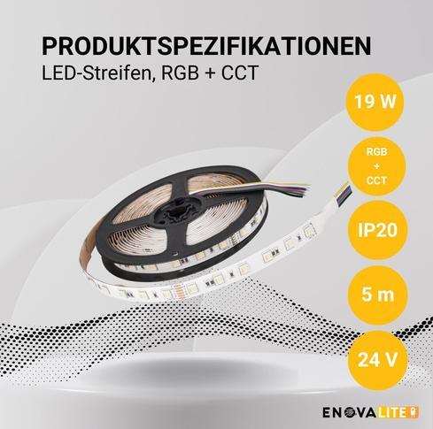 Produktbild Enovalite LED-Streifen (RGB, 500 cm, Indoor)
