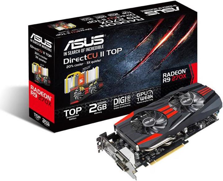 Produktbild ASUS Radeon R9 270X DirectCU II OC (2 GB)