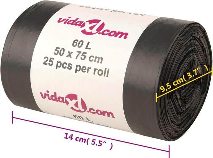 Produktbild vidaXL Müllbeutel mit Zugband (10x, 35 l)