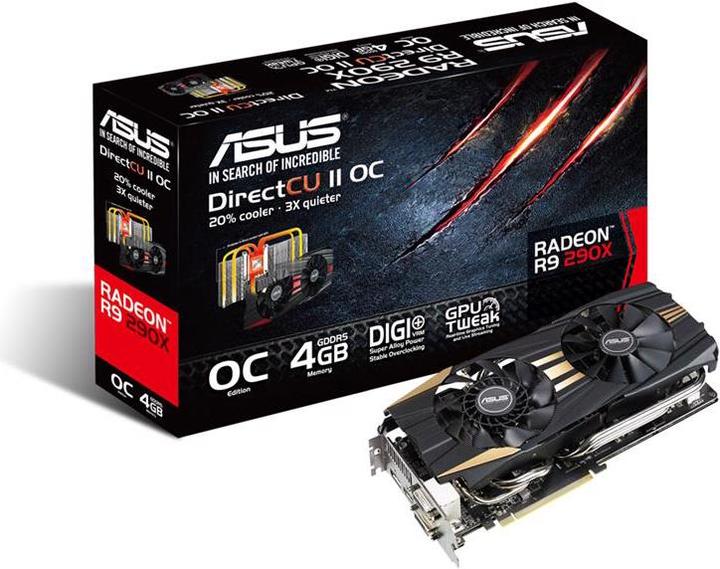 Produktbild ASUS Radeon R9 290X DirectCU II OC (4 GB, GDDR5)