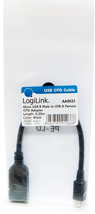 Actual product image LogiLink Usb-Otg (0.20 m, USB 2.0)