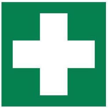 Neutralware, Hausnummer + Türschild, Hinweisschild Masse: 15 x 15 cm (B x H) Typbezeichnung des Motivs: Erste Hilfe