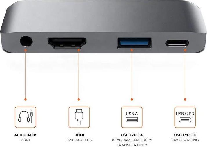 Actual product image PhoneLook Multi-port adapter (USB-C, 4 ports)