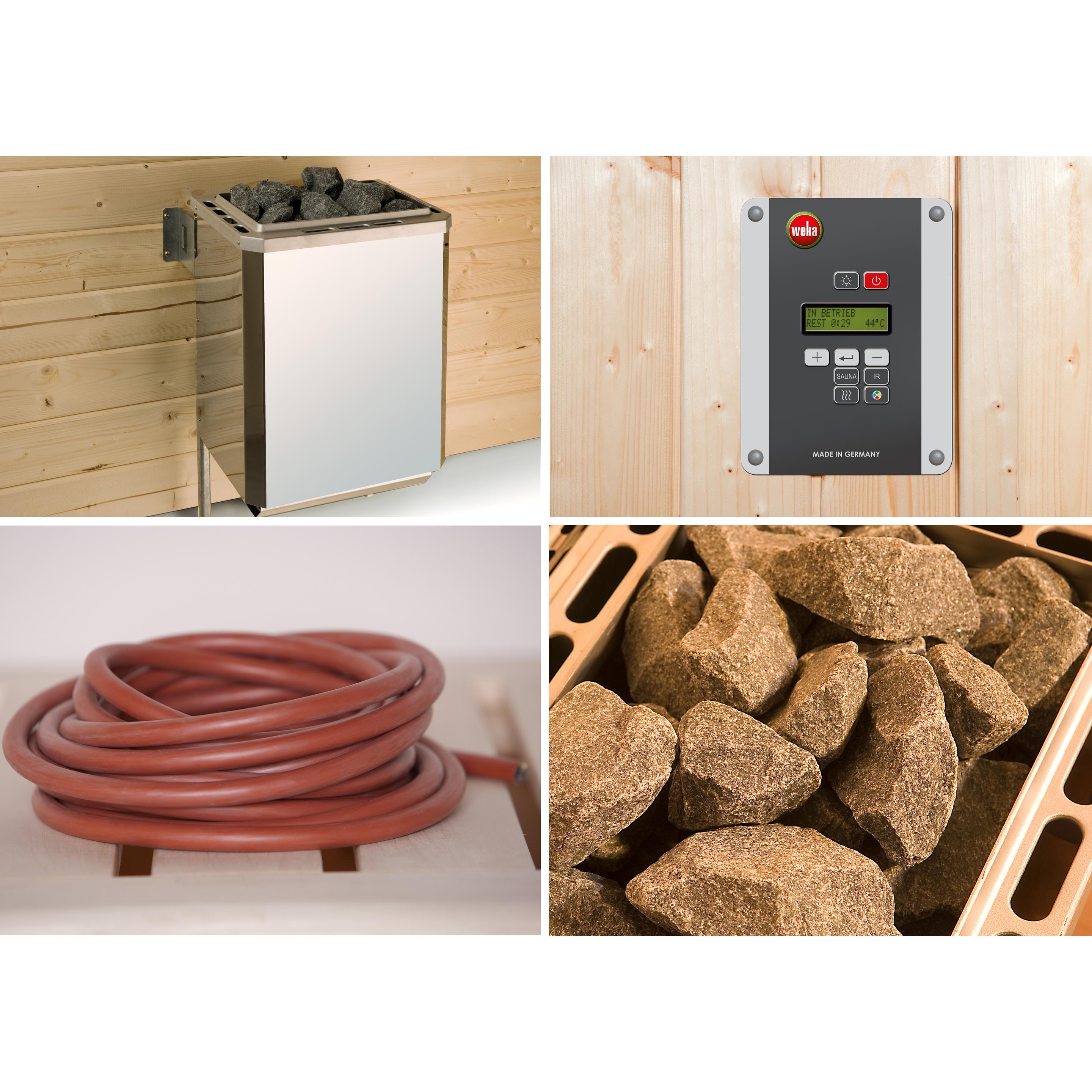 Thumbnail - Weka, Sauna Zubehör, Saunaofenset 4 - 9,0 kW OS mit Ofenanschlusskabel