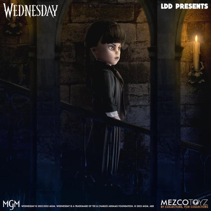 Actual product image Mezco Toys AF Wednesday Living Dead Dolls: Wednesday Acc Uniform 25cm