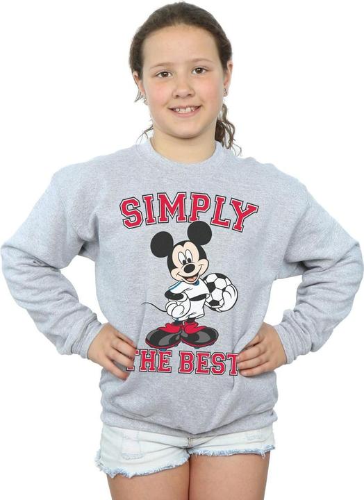 Actual product image Disney Girls Mickey Mouse Simply The Best Sweatshirt (116)