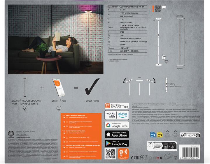 Actual product image Osram Smart+ Wifi Wall Washer Luminaire RGB Tw (850 lm)