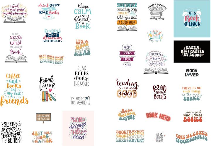 Image du produit I love books - Mein Stickerbuch: Für alle #booklover