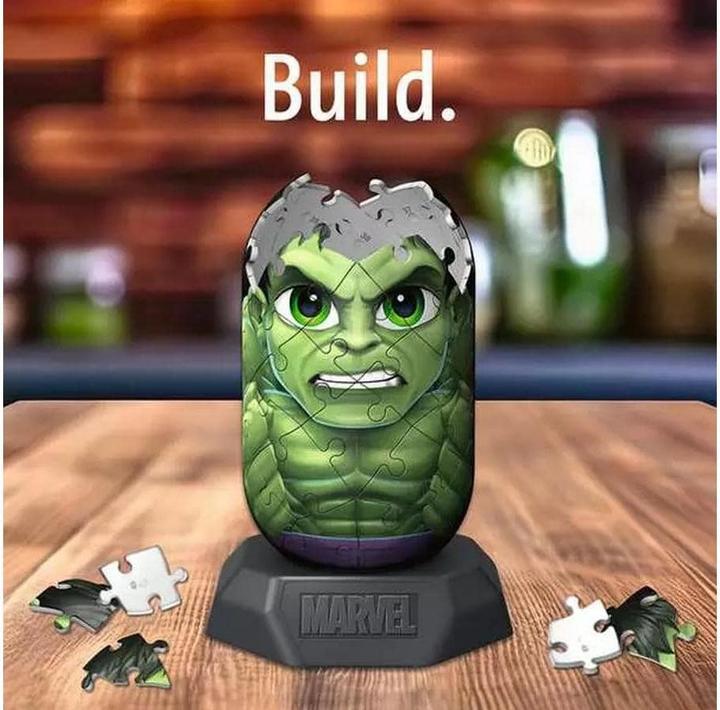Image du produit Ravensburger Hylkies : La nouvelle gamme de figurines à assembler soi-même. Figurine #22 - Hulk - Pour (54 pièces)