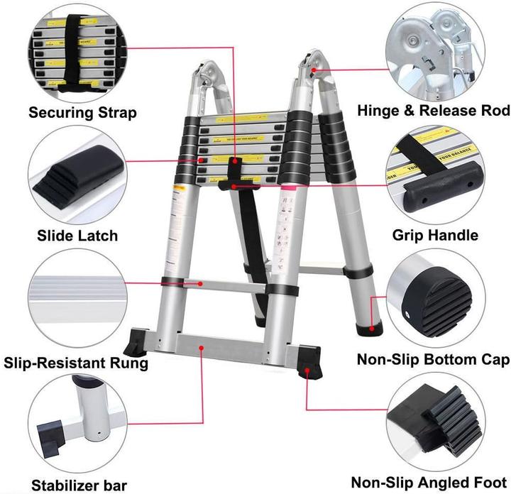 Produktbild Day Plus Teleskopleiter mit Stabilisator (Teleskopleiter, 500 cm)