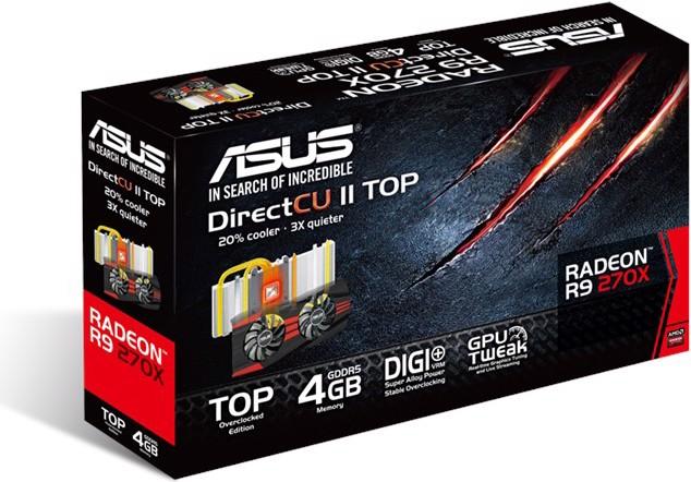 Produktbild ASUS Radeon R9 270X DirectCU II (4 GB)