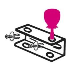 BETA, Pannello portautensili, 088880405 Sgn Wandhalterung für kurze Schraubendreher