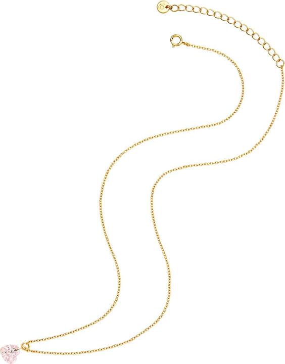 Image du produit Glanzstücke München Femme coeur argent sterling quartz rose or jaune 40,0 cm longueur de base + 5,0 cm extension - 32430 (Argent Sterling, 40 - 45 cm)