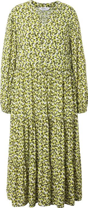 Immagine prodotto Studio Untold Maxi abito con moderno design leopardato, scollo a V e volant (46, 48)