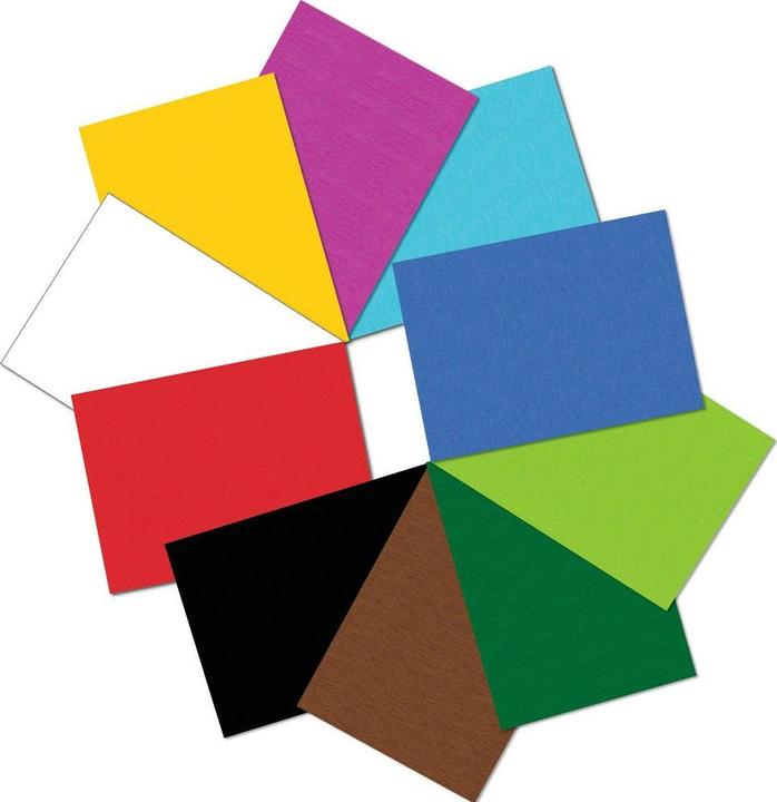 Produktbild Ursus Fotokarton-Block A4 3704699SE 300g, 10 Farben int. 10 Blatt (300 g/m², 1x)