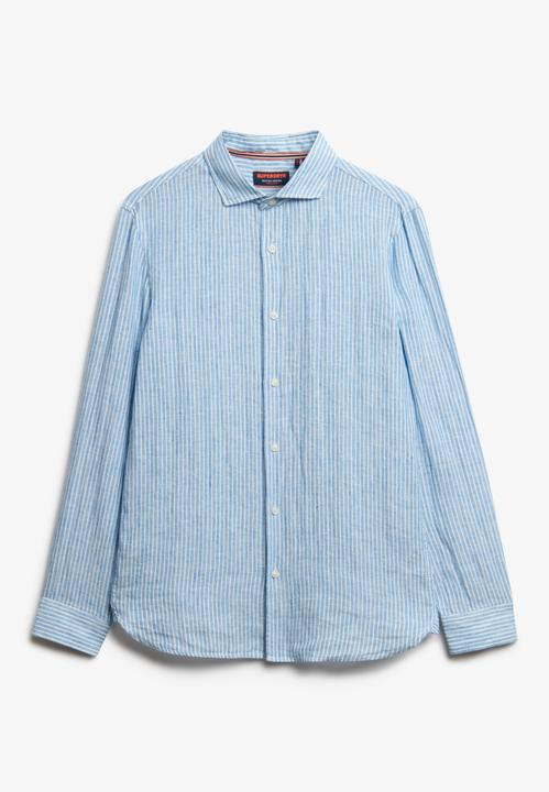 Actual product image Superdry VACATION L/S LINEN SHIRT Heren Overhemd (S)