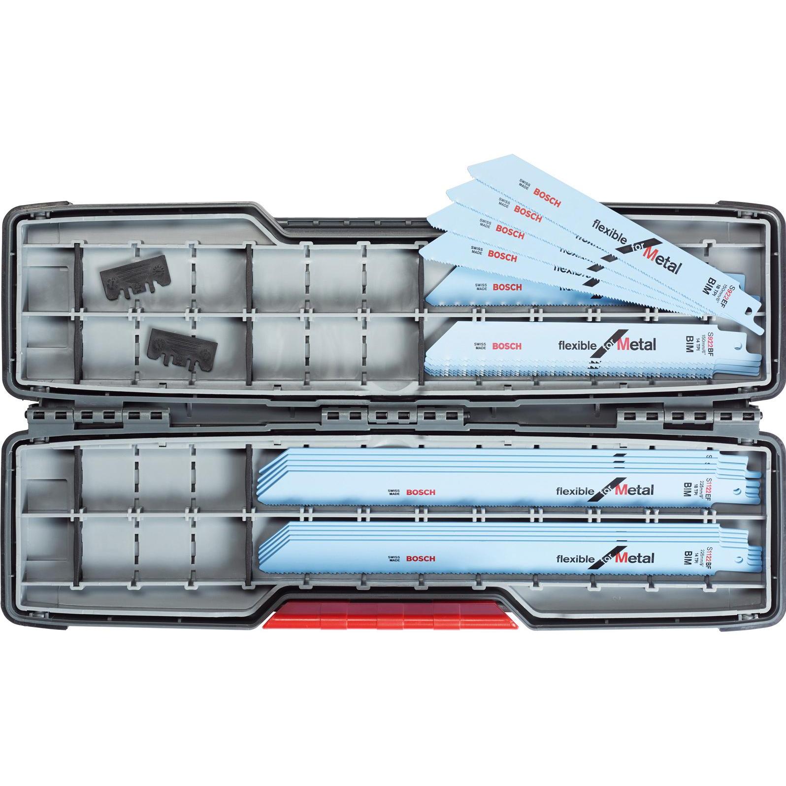 Bosch Professional Zubehör, Sägeblatt, 20-tlg. Säbelsägeblatt-Set, ToughBox für Metal