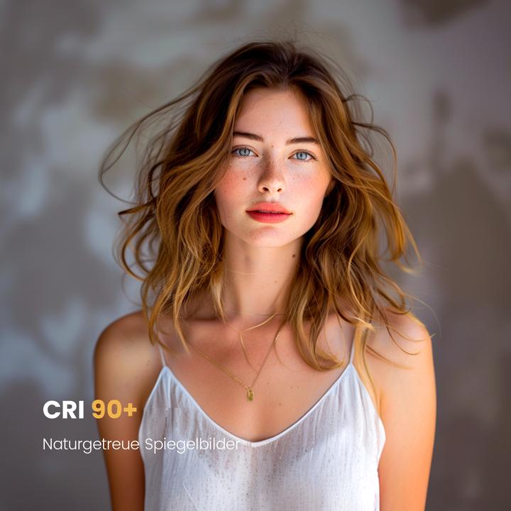 Produktbild Emke Badspiegel mit Beleuchtung Φ70cm,Beschlagfrei, 3 Farbtemperaturen(3000K-6500K) und dimmbaren