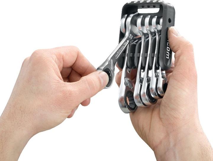 Produktbild Facom Knarren-Ring-Maulschlüssel-Set im Etui, 6-tlg (14 mm)
