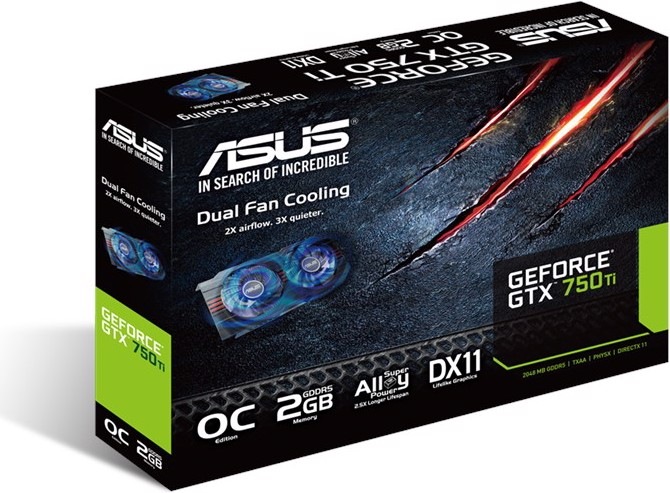 Actual product image ASUS Geforce GTX 750 Ti OC (2 GB)