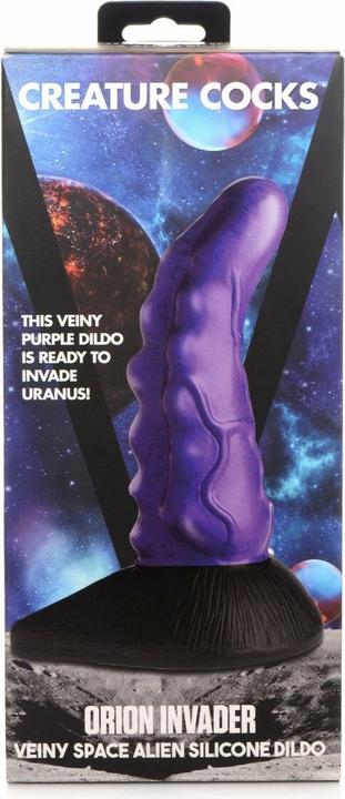 Actual product image Frisky Orion Invader Veiny Space Alien Silicone Dildo