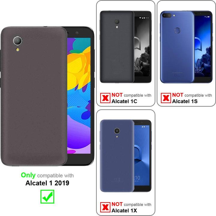 Image du produit Cadorabo Coque pour Alcatel 1 2019 universel avec Clip (Royaume C1 (2019))