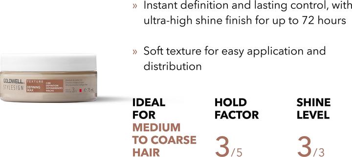 Produktbild Goldwell StyleSign Texture Definierendes Wachs (Haarwachs, 75 ml)
