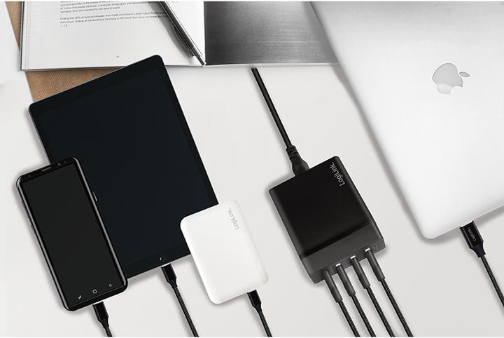 Produktbild LogiLink Tischladeadapter PA0122 (60 W, 4 Ports)
