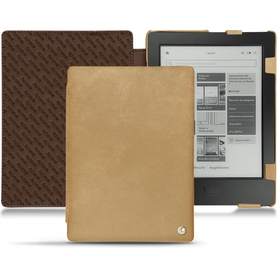 Noreve Lederschutzhülle horizontal (Aura H2O), Tablet Hülle, Braun