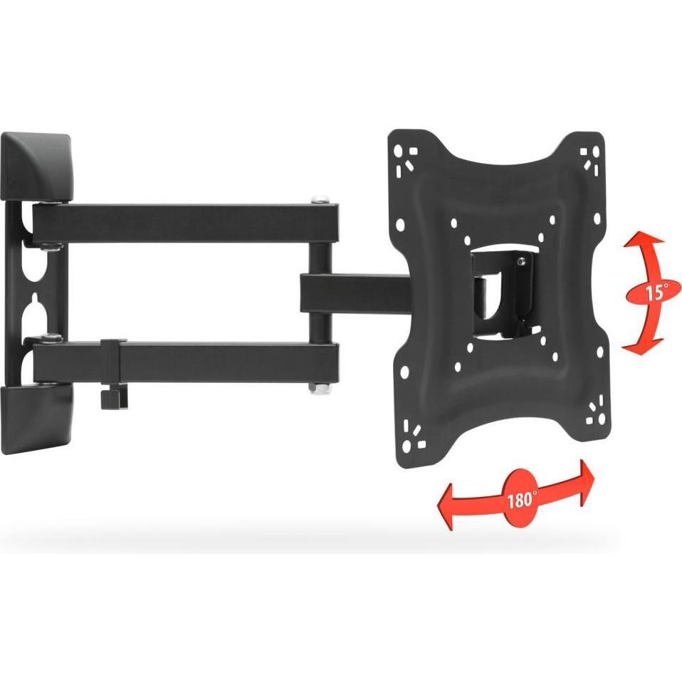 Delight Supporto da parete per TV LCD 15" - 42" nero (Muro), Supporto da parete TV, Nero
