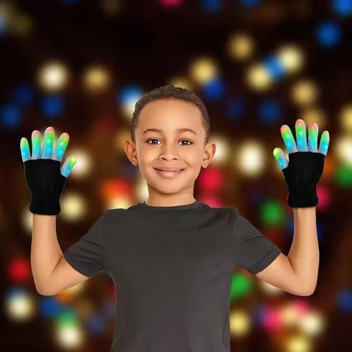 Produktbild Cbx LED Handschuhe, Leuchtende Handschuhe mit 7 Farbmodi (One Size)