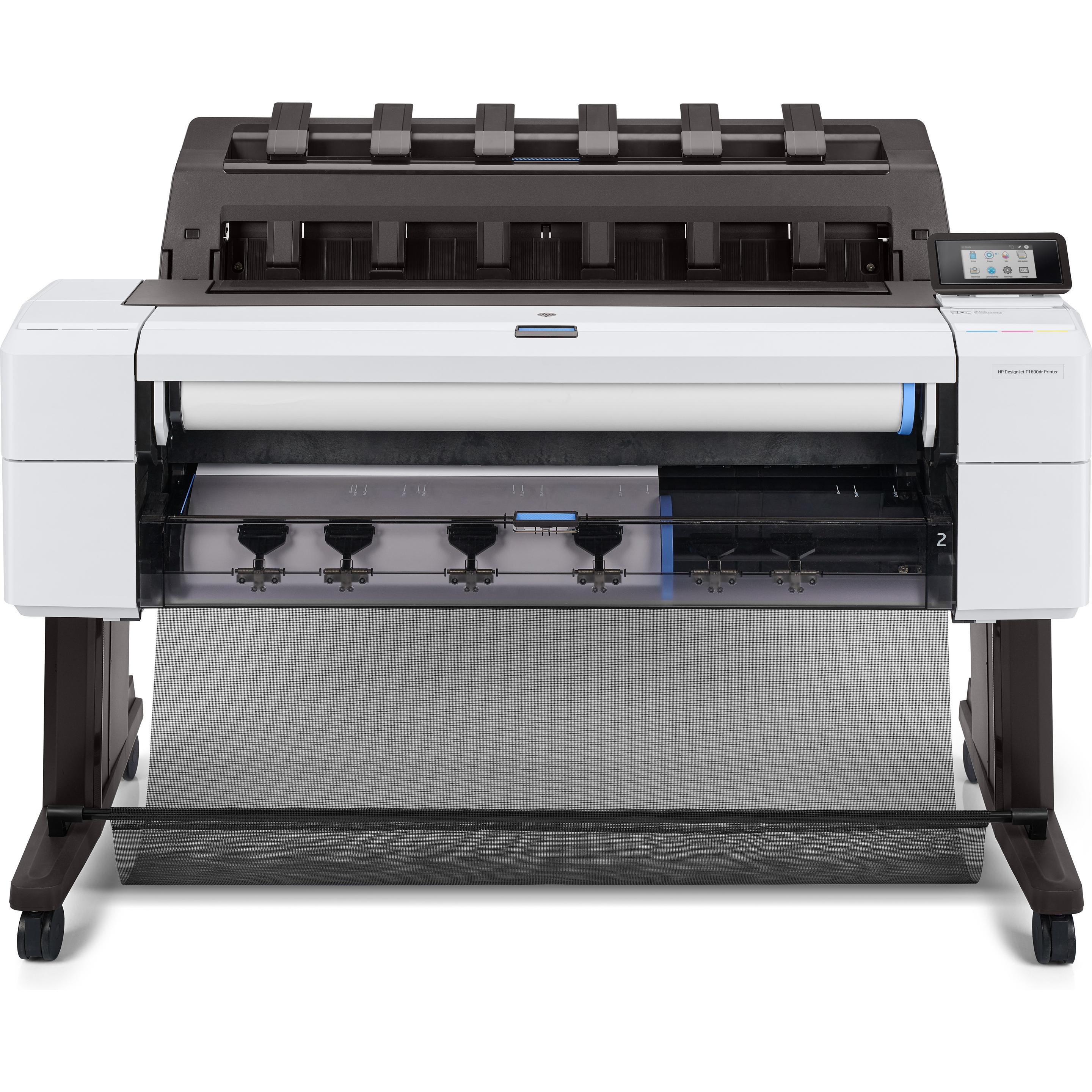 HP Designjet T1600dr (Tintenpatrone, Farbe), Drucker, Schwarz, Weiss