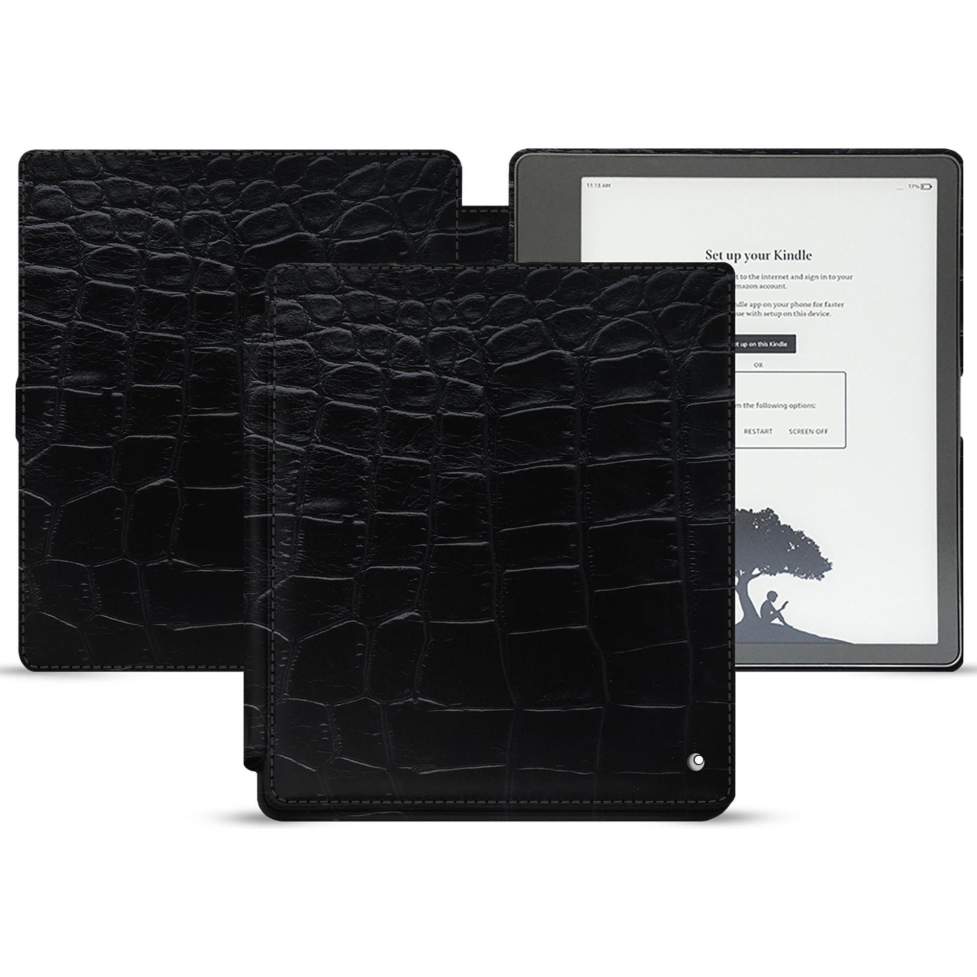 Noreve Lederschutzhülle horizontal (Kindle), Tablet Hülle, Schwarz