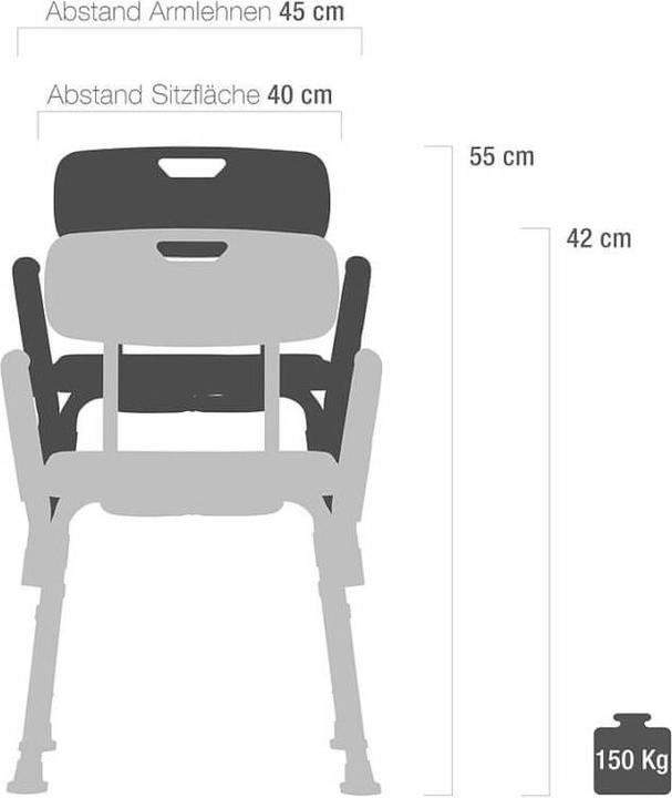 Actual product image Teqler Duschstuhl (120 kg)
