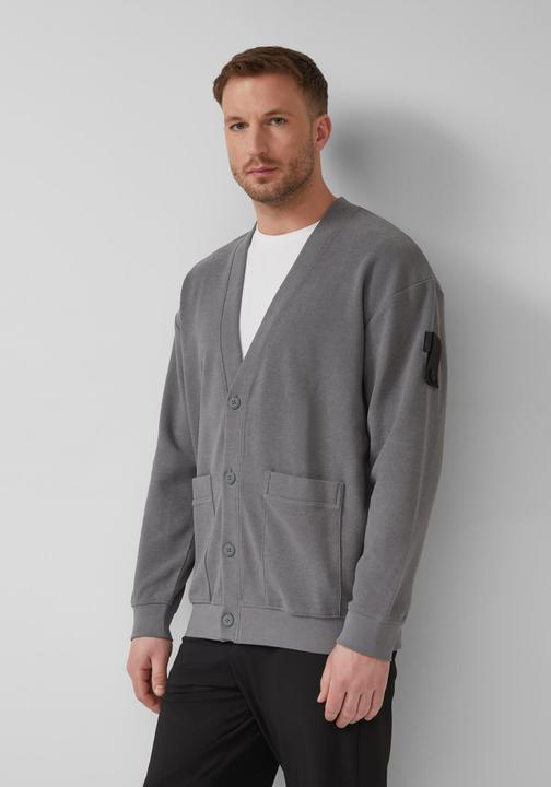 Produktbild s.Oliver Relaxed-Fit-Cardigan aus strukturierter Sweatware (S)