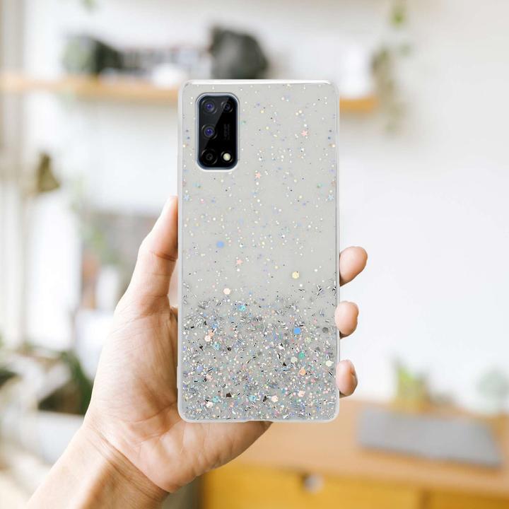 Immagine prodotto Cadorabo Custodia per Realme 7 4G TPU funkelnder Glitter (Realme 7)