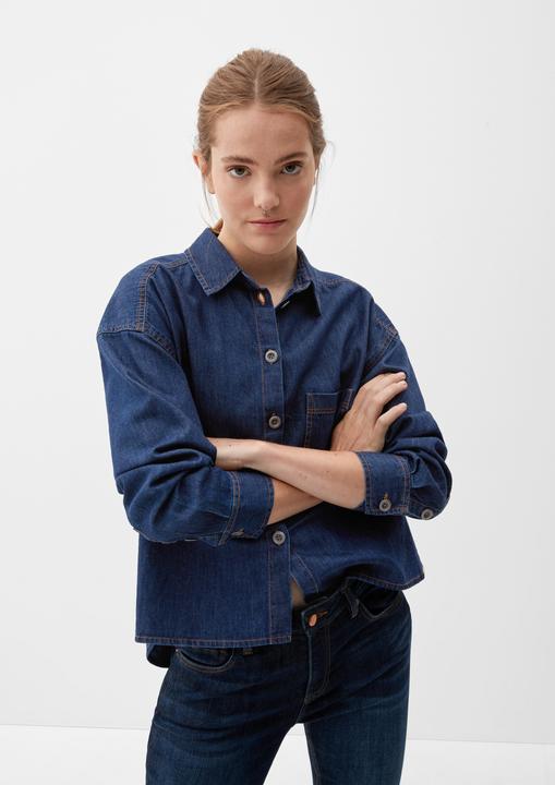 Image du produit s.Oliver Bluse Jeansbluse mit Brusttasche (40)