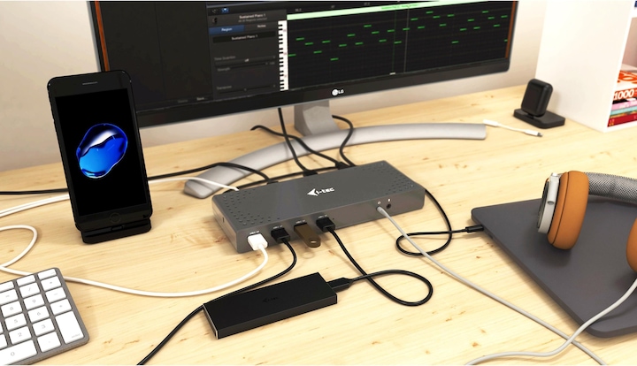 Produktbild i-tec USB 3.0 / USB-C Dual 4K Dock (USB-C, 2 Ports)