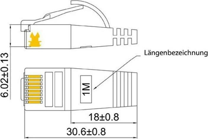 Produktbild Wirewin Netzwerkkabel (STP, CAT6, 0.25 m)