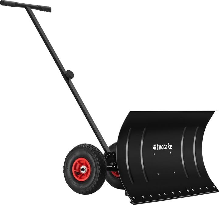 tectake Schneeschaufel Muttler, ergonomisch, Luftreifen mit Profil