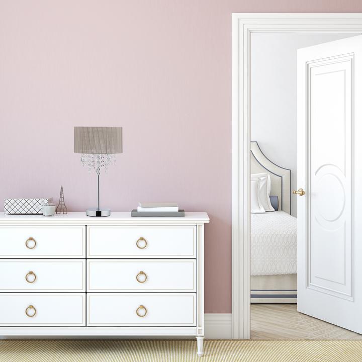 Image du produit Relaxdays Lampe de table, abat-jour en organza (E14)