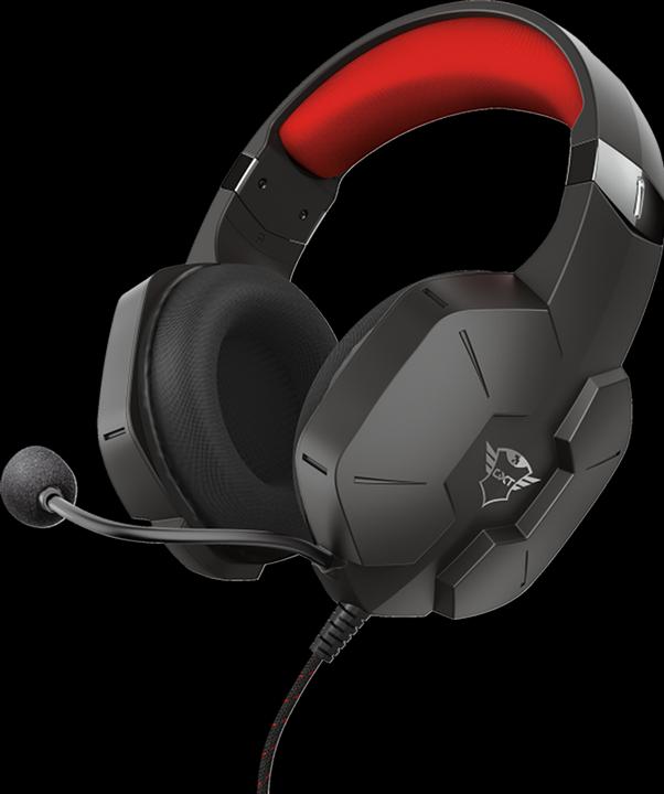 Actual product image Trust Headset GXT 323 Carus Red / Black (Cable)