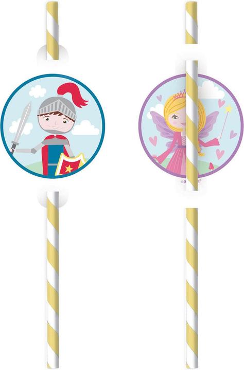 Immagine prodotto Amscan Cannucce per bere Cavalieri e Principesse (8x)