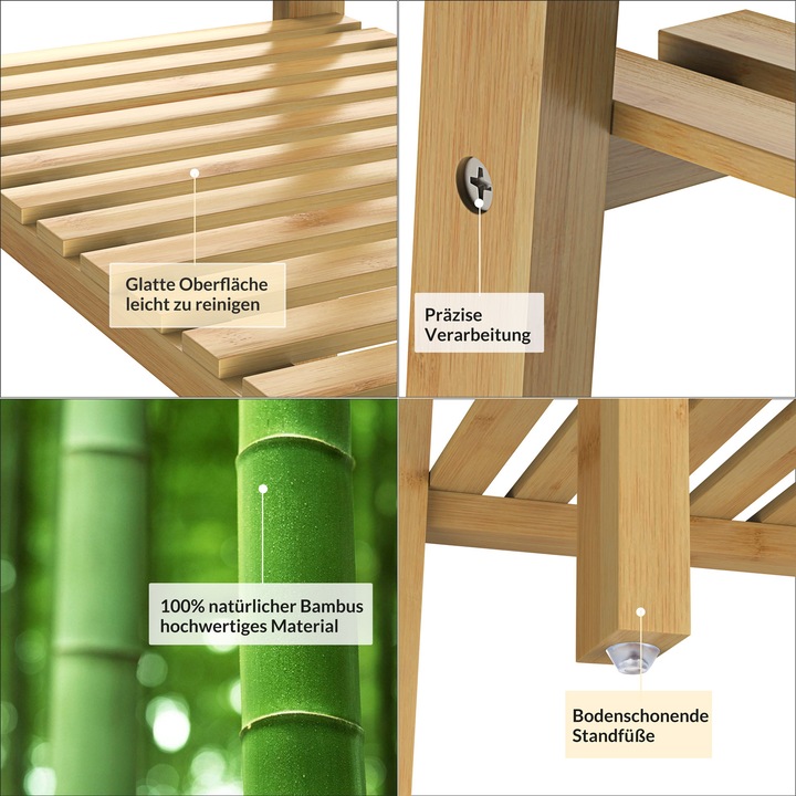 Actual product image Casaria Standing shelf (140 x 33 x 33 cm)